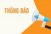 Thông Báo: (V/V Chuẩn bị cho năm học mới)