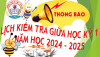 Lịch kiểm tra giữa kỳ 1 năm học 2024 - 2025