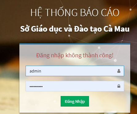 nhập báo cáo tháng