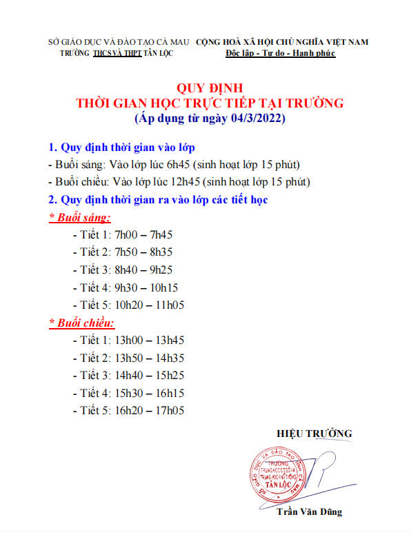 thời gian mới