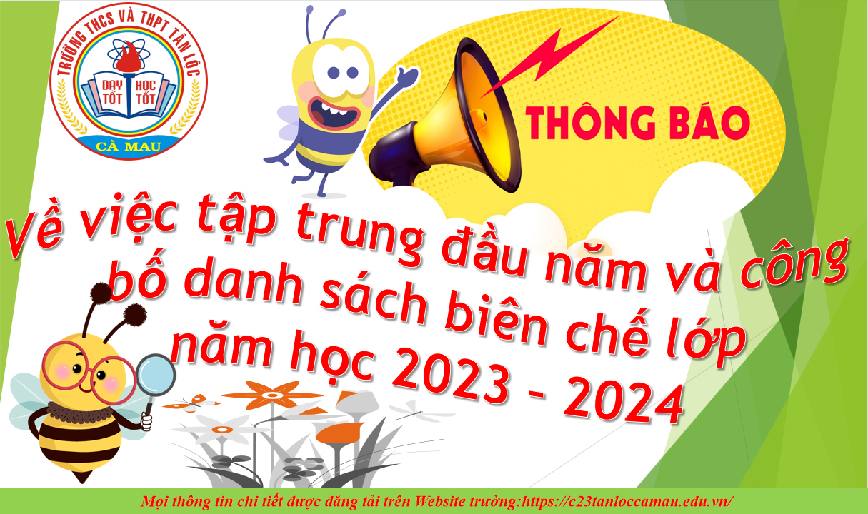 THÔNG BÁO TỰU TRƯỜNG