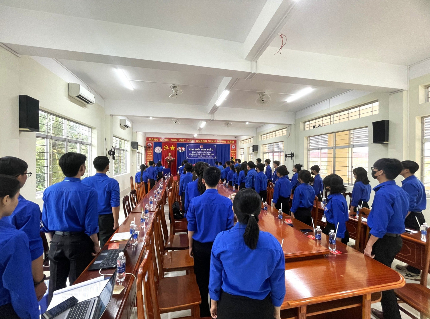 TRƯỜNG THCS VÀ THPT TÂN LỘC TỔ CHỨC ĐẠI HỘI ĐẠI BIỂU ĐOÀN TNCS HỒ CHÍ MINH LẦN THỨ V, NHIỆM KỲ 2023-2024