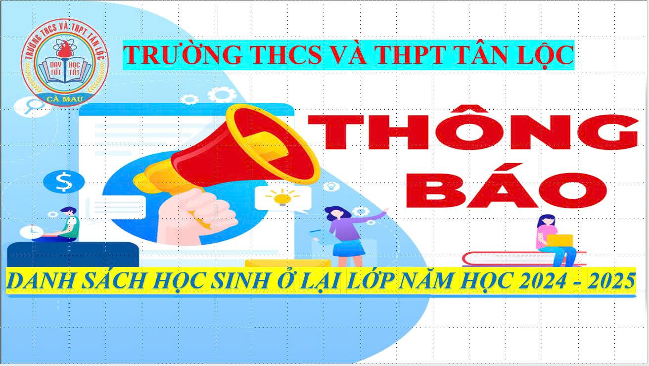 DANH SÁCH HỌC SINH Ở LẠI LỚP NĂM HỌC 2024 - 2025